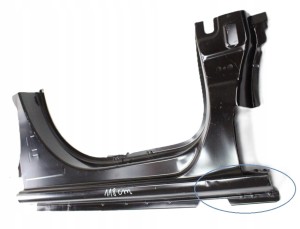 CITROEN BERLINGO 4 IV K9 2019-2025 próg słupek prawy 9827687380 9827670480 3/4 MINIATURA