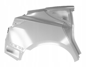 TESLA 3 MODEL 3 III 2017-2024 Tylny tył prawy błotnik 1073678SCB 1073678S0B 1/3 MINIATURA