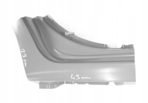 TOYOTA YARIS 3 P13 2011-2020 5D próg słupek C prawy 616010D130 61601-0D130 2/3 MINIATURA