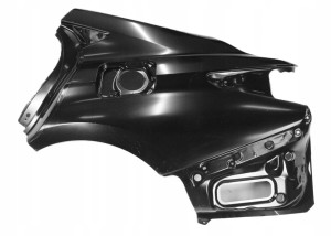 LEXUS ES ES300H 2018-2026 Seitenteil Seitenwänd Kotflügel hinten links 61602-33310 6160233310