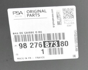 PEUGEOT PARTNER 4 IV K9 L1 2019- próg słupek prawy 9827656680 9827687380 4/4 MINIATURA