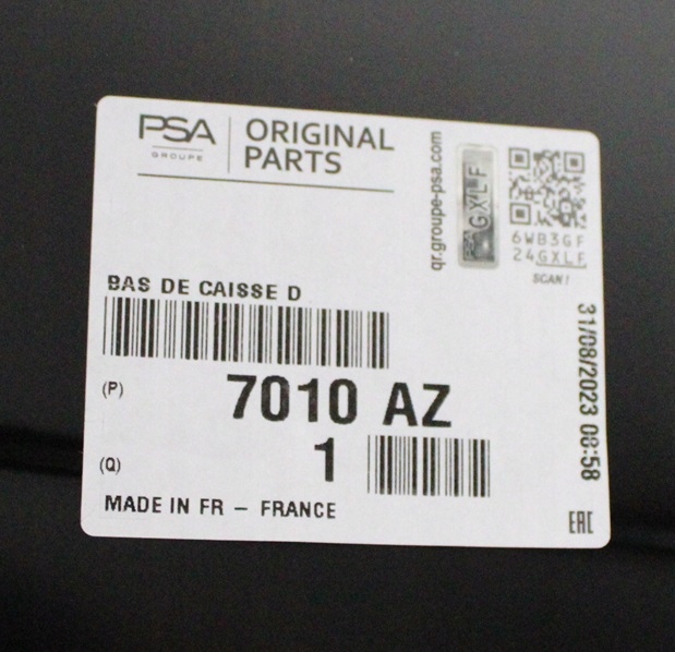 CITROEN C4 2 II NC 2009-2018 próg słupek prawy 7010AZ 4/4