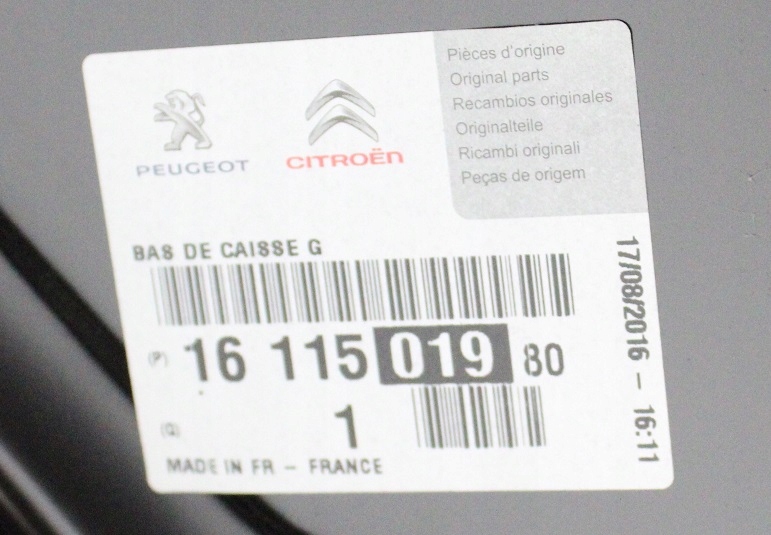 PEUGEOT 308 SW 308SW 2 II T9 KOMBI 2013-2021 próg słupek lewy 1611501980 4/5