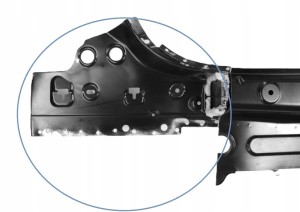 MERCEDES A-KLASA V177 A177 177 SEDAN tylny pas ściana A1776403000 3/5 MINIATURA