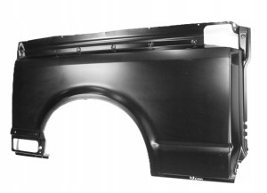 VW TRANSPORTER T5 5 V 7H3 L2 LONG 2003-2015 tylny błotnik prawy 7H3809844 3/4 MINIATURA