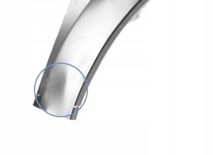 VW GOLF 7 VII KOMBI 5G9 2012-2019 tylny lewy błotnik 5G9809843A 5/5 MINIATURA