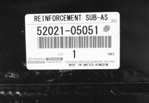 TOYOTA AVENSIS T27 T29 2009- belka wzmocnienie zderzaka przód 52021-05051 5/5 MINIATURA