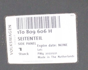 VW TOURAN LIFT 1T0 1T3 2010-2015 tylny prawy błotnik 1T0809606H 3/3 MINIATURA