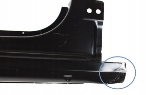 SKODA KAMIQ 658 NW4 2019-2025 próg słupek prawy 658809602D 4/4 MINIATURA