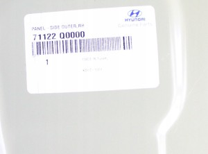 HYUNDAI I20 I-20 3 III BC3 5D 2020-2025 tylny tył prawy błotnik 71122Q0000 3/3 MINIATURA