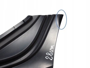 SKODA KAMIQ 658 NW4 2019-2025 próg słupek lewy 658809601D 4/4 MINIATURA