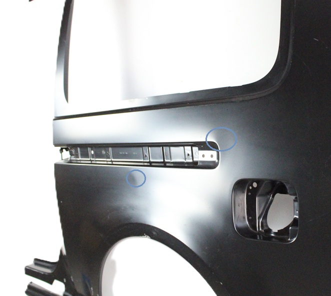 VW CADDY LIFE III IV LIFE MAXI 2K3 2004-2020 tylny lewy błotnik 2K3809843T 4/4