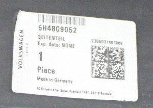 VW GOLF 8 VIII 5H4 5D 2019-2025 tylny tył prawy błotnik 5H4809052 5H4809844 3/3 MINIATURA