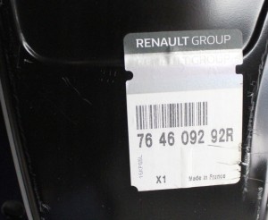 RENAULT MEGANE 3 III GRANDTOUR KOMBI 2009-2016 próg słupek prawy 764609292R 4/4 MINIATURA