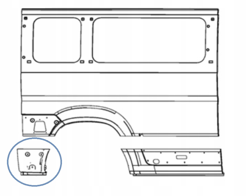 FIAT DUCATO L4 MAXI 2006-2025 tylny tył prawy błotnik 1345127080 4/4