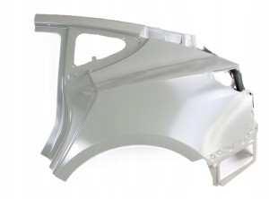 TESLA 3 MODEL 3 III 2017-2023 Tylny lewy błotnik 1073673-S0-B 1073673S0B 1/3 MINIATURA