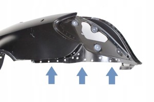 MERCEDES SLK W171 R171 A171 171 2004-2012 tylny lewy błotnik A1716300521 4/4 MINIATURA