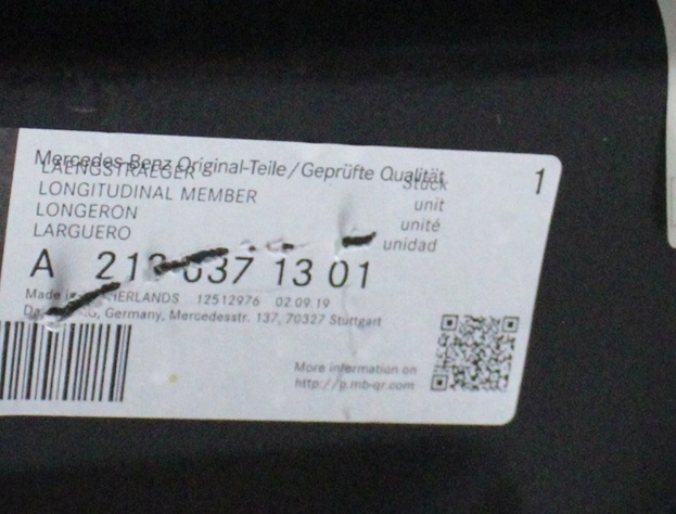 MERCEDES E-KLASA W213 S213 A213 213 2016- Próg słupek A lewy A2136371301 4/4