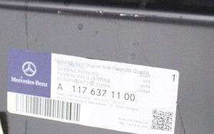 MERCEDES CLA W117 X117 A117 C117 117 2013-2019 Próg słupek lewy A1176371100 5/5 MINIATURA