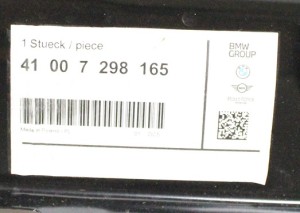 BMW 3 F30 F31 2012-2019 słupek A czołowy szybowy lewy 41007298165 3/3 MINIATURA