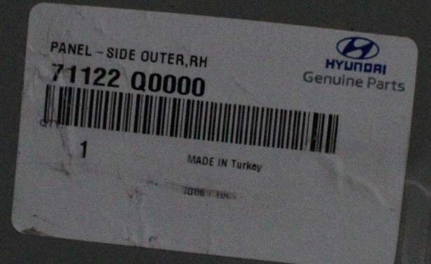 HYUNDAI I20 3 III BC3 2020-2024 próg słupek prawy 71122-Q0000 71122Q0000 3/3