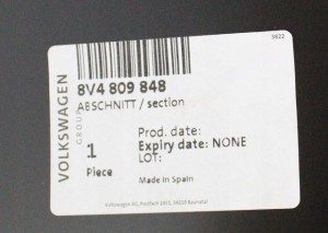 AUDI A3 S3 SPORTBACK 8V4 2013-2019 próg słupek prawy 8V4809848 4/4 MINIATURA