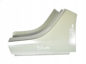 TESLA 3 MODEL 3 2017-2024 próg zejście słupek C lewy 1073677SCB 1073673SCB 1/1 MINIATURA