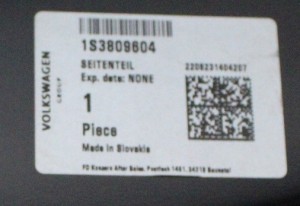 VW UP 1S3 3D 2011-2024 tylny prawy błotnik próg słupek 1S3809604 5/5 MINIATURA