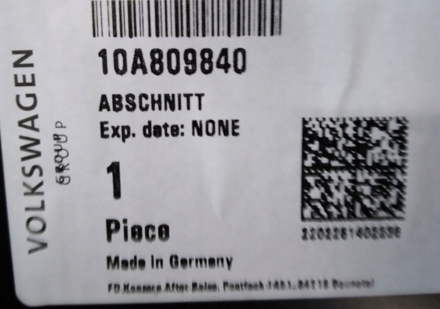 VW ID3 ID.3 E11 E12 10A 2020-2024 próg słupek A prawy 10A809606 10A809840 3/3