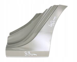 SKODA SUPERB 4 IV 3P0 2024- tylny lewy błotnik słupek C lewy NZ3 NZ5 1/2 MINIATURA