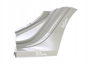 SKODA SUPERB 4 IV 3P0 2024- tylny lewy błotnik słupek C lewy NZ3 NZ5 2/2 MINIATURA