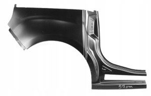 FIAT DOBLO D 2 II L1 263 2010-2021 Seitenteil Seitenwänd Kotflügel hinten rechts 71765437 52019199