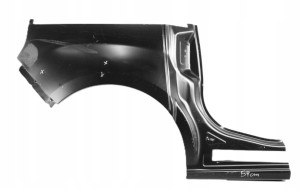 FIAT DOBLO D 2 II L1 263 2010-2021 tylny prawy błotnik 71765437 52019199 2/4 MINIATURA