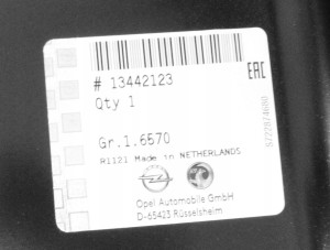 OPEL ASTRA J 4 IV SEDAN 2012-2020 tylny prawy błotnik 13442123 5/5 MINIATURA