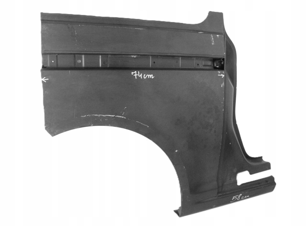 VW CADDY LIFE III IV L2 2K3 2004- tylny prawy błotnik 2K3809604G 2K3809604F 2/3