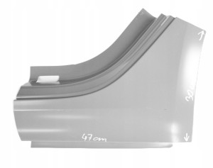 TESLA 3 III MODEL 3 LIFT NV35 2024- próg zejście słupek C lewy 1910792SCA 1/3 MINIATURA