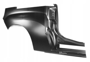 OPEL COMBO D L2 MAXI X12 2010-2021 tylny prawy błotnik 95510054 3/4 MINIATURA