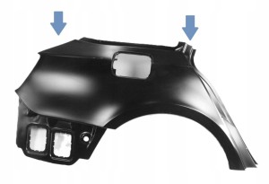 SKODA SUPERB KOMBI 2 II 3T9 08-15 Tylny prawy błotnik 3T9809606D 3T9809606 2/4 MINIATURA