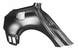 SKODA SUPERB KOMBI 2 II 3T9 08-15 Tylny prawy błotnik 3T9809606D 3T9809606 4/4 MINIATURA