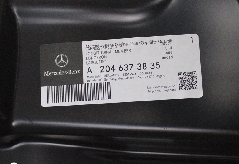 MERCEDES-BENZ C-KLASA W204 S204 A204 204 07- Próg słupek prawy A2046373835 4/4