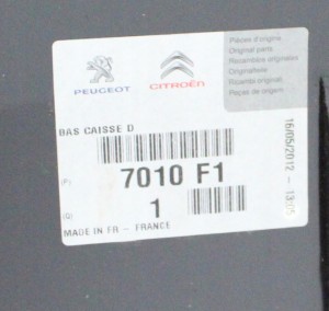 CITROEN XSARA PICASSO 1999-2010 Próg słupek prawy 7010F1 4/6 MINIATURA
