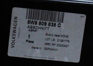 AUDI A4 S4 B9 LIFT KOMBI 8W9 2019-2024 tylny prawy błotnik 8W9809838C 4/4 MINIATURA
