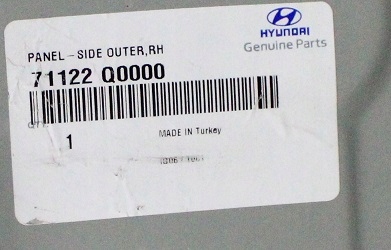 HYUNDAI I20 I-20 3 BC3 2020-2024 słupek czołowy dachowy prawy 71122Q0000 2/2