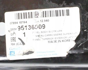 CHEVROLET ORLANDO J309 2010-2018 próg słupek B prawy 95136009 5/5 MINIATURA