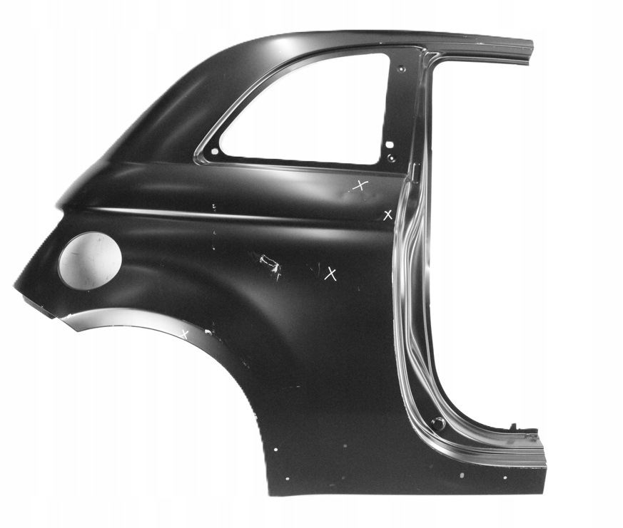 FIAT 500 ABARTH 3D 2007-2020 tylny tył błotnik prawy 71754027 2/4